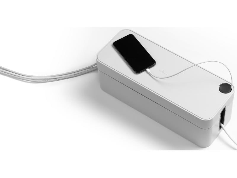 DURABLE Kabelbox Cavoline L, Grau Kabelbox für eine übersichtliche Kabelorganisation