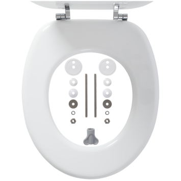 Tiger toiletzitting Oregon wit