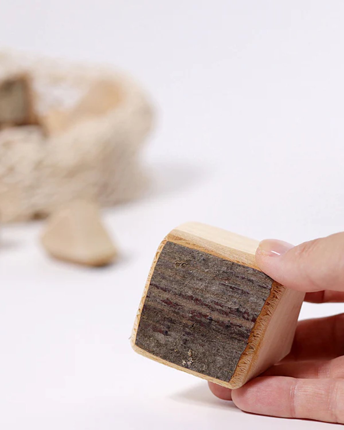 Treklosser med bark, Store 15stk – Barn 0år+ | Natural Blocks
