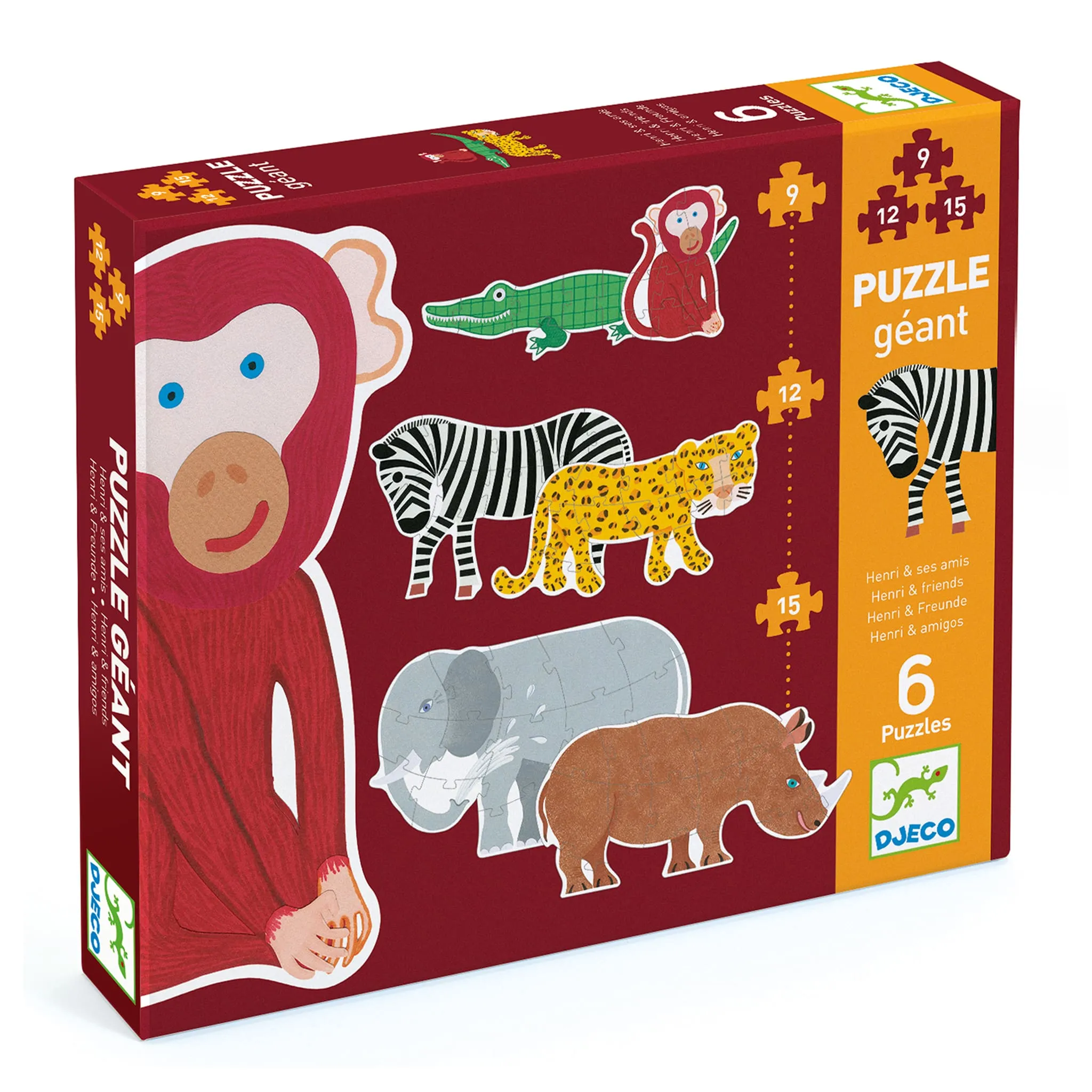 Djeco Puzzle Géant - Henri et ses amis