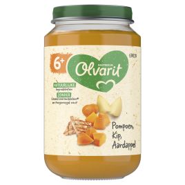 Olvarit Pompoen, kip en aardappels (vanaf 6 maanden)