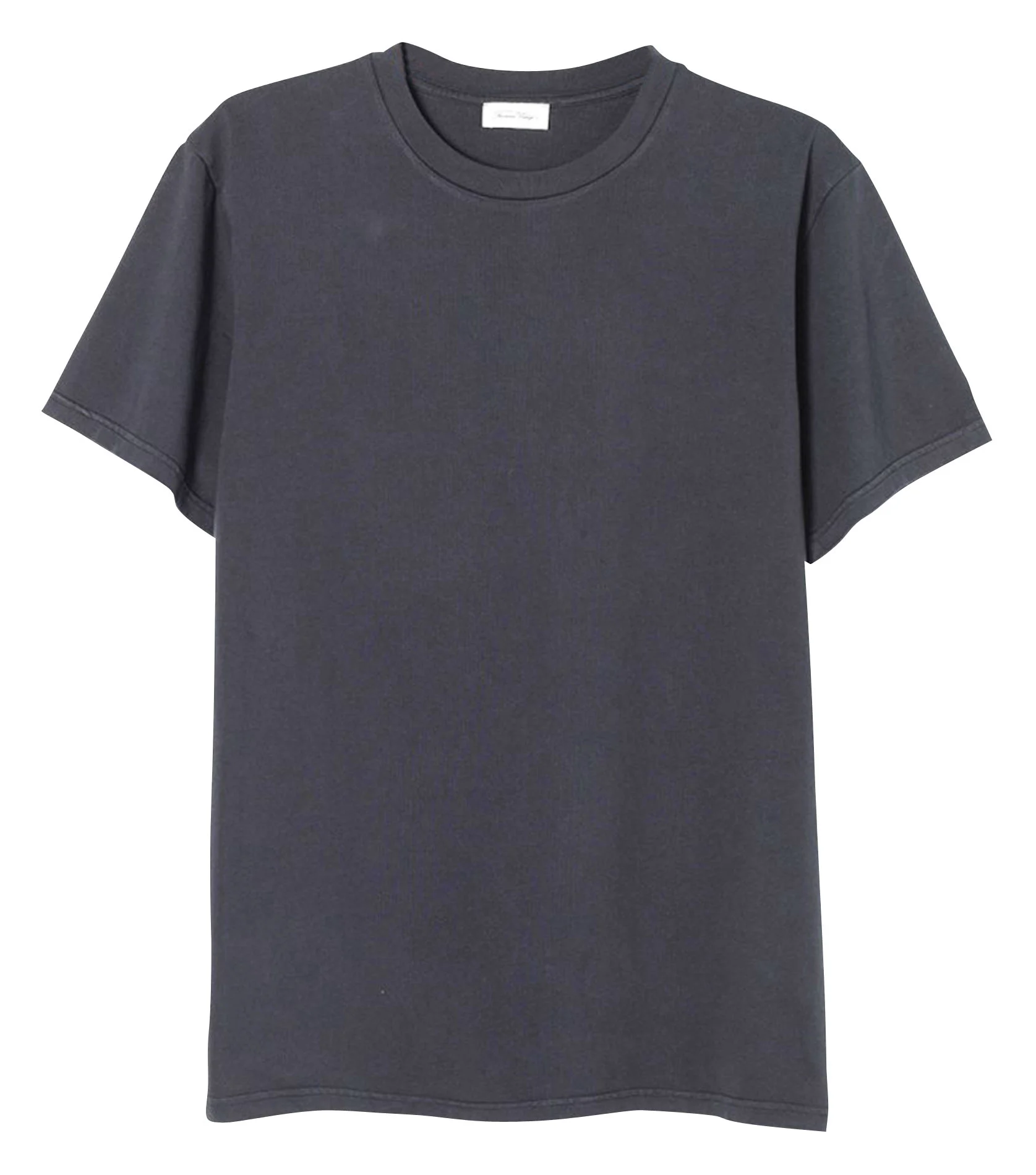FIZVALLEY - Tee-shirt col rond regular-fit en coton | Gris