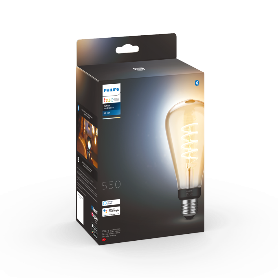 Philips Hue - 2x E27 Filament ST72 - WhiteAmbiance - Bundle