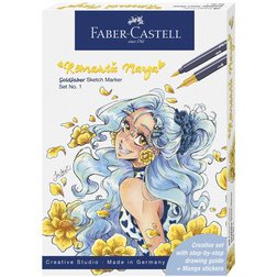 FABER-CASTELL Sketch Marker GOLDFABER, kit Romantic Manga 1