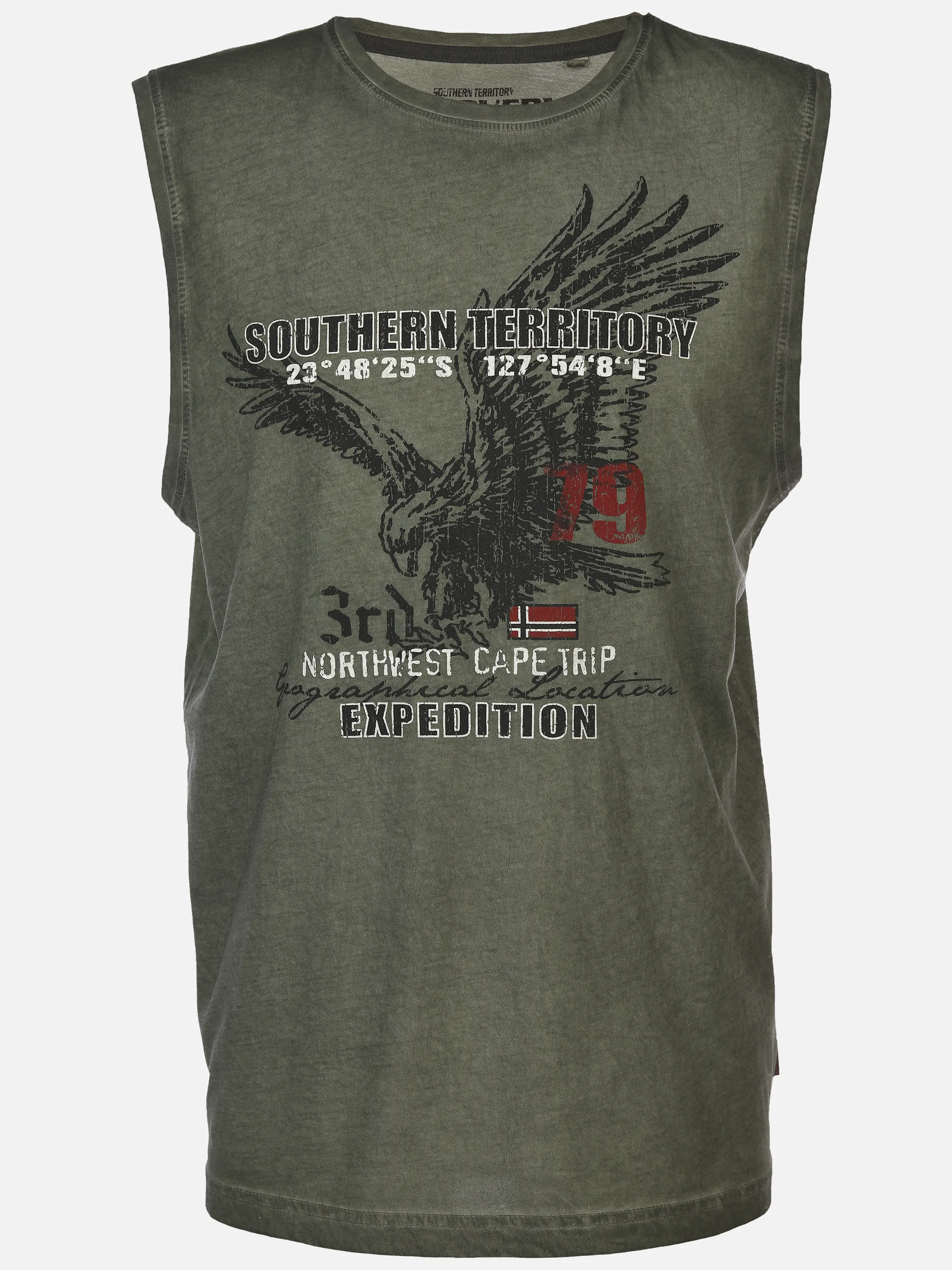 Herren Muscleshirt in oilwashed Qualität