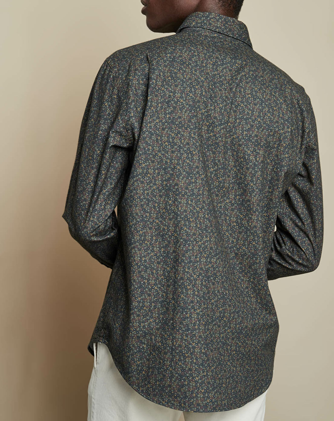 Hartford Chemise Regular Penn à fleurs marine/marron/kaki/camel