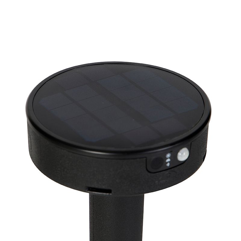 Design prikspot zwart incl. LED en dimmer IP55 solar - Fiorina