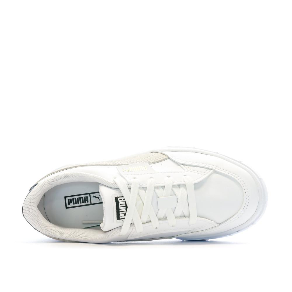 Puma Baskets Blanche/Beige Fille Puma Mayze Stack