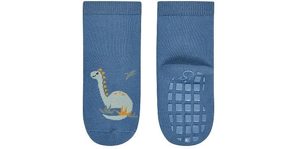 Sterntaler Antirutsch-Socken 2er Set Dino Blau Gr. 19/20 Rutschfeste Socken für Kinder