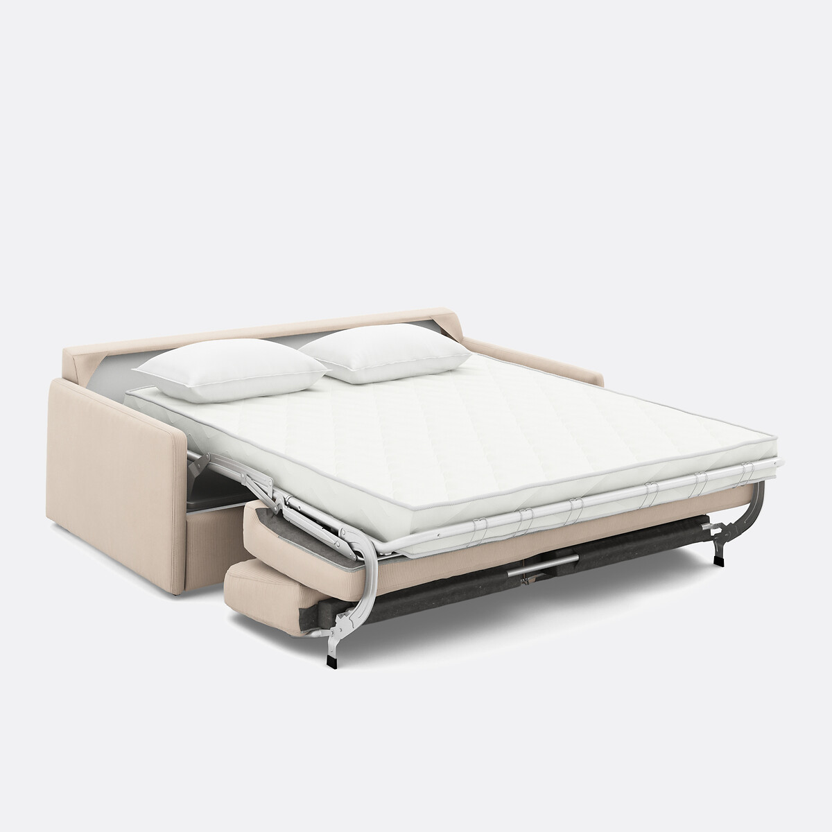 LA REDOUTE INTERIEURS<br>Sleapbank em ribfluweel, Bultex, Marta