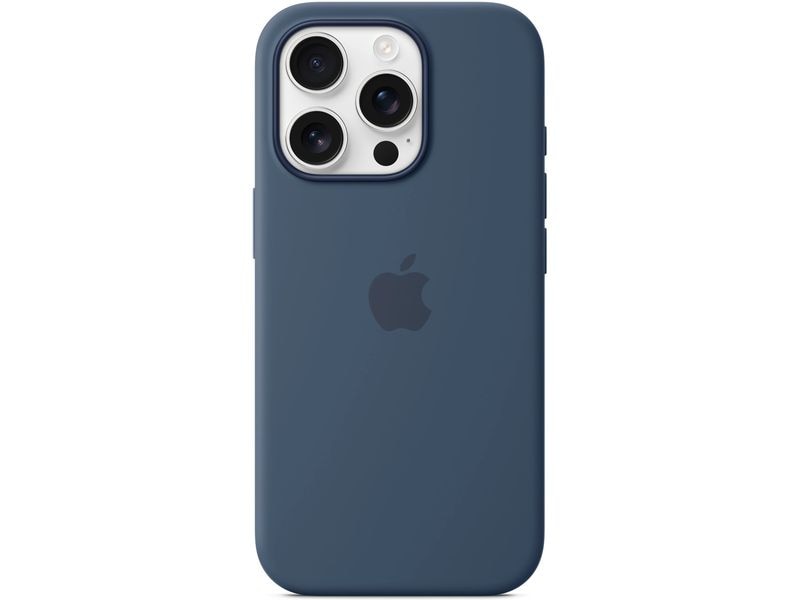 Apple Silicone Case mit MagSafe iPhone 16 Pro Denim Silikon-Backcover mit «MagSafe» für das  Apple iPhone 16 Pro