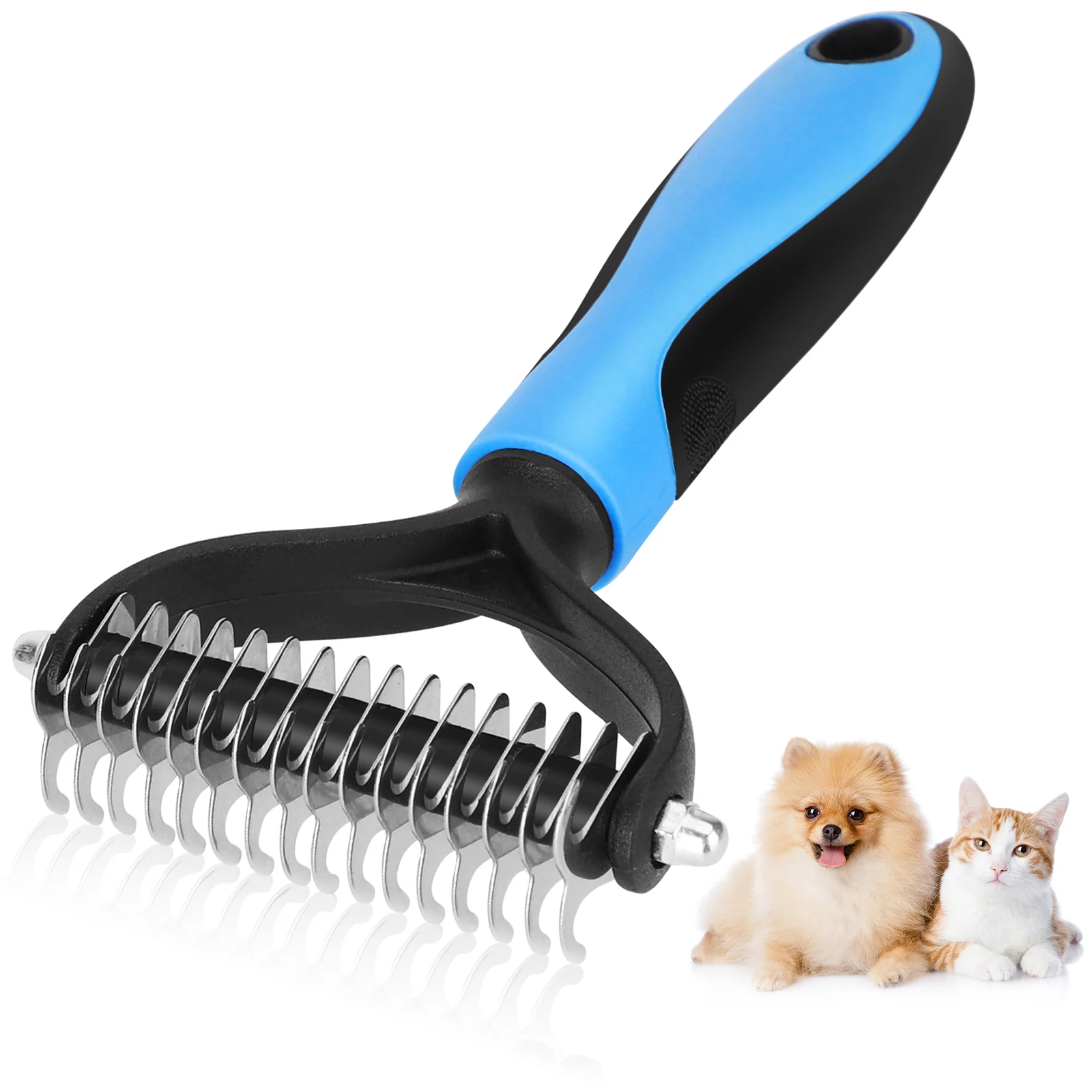 Escova Nobleza para cães e gatos, pente para remover pelos mortos e desembaraçar, para animais de estimação de pequeno, médio e grande porte.