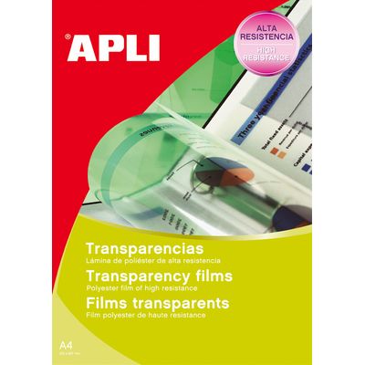 Apli Paper - Films transparents pour écriture manuelle - A4 - 100 feuilles