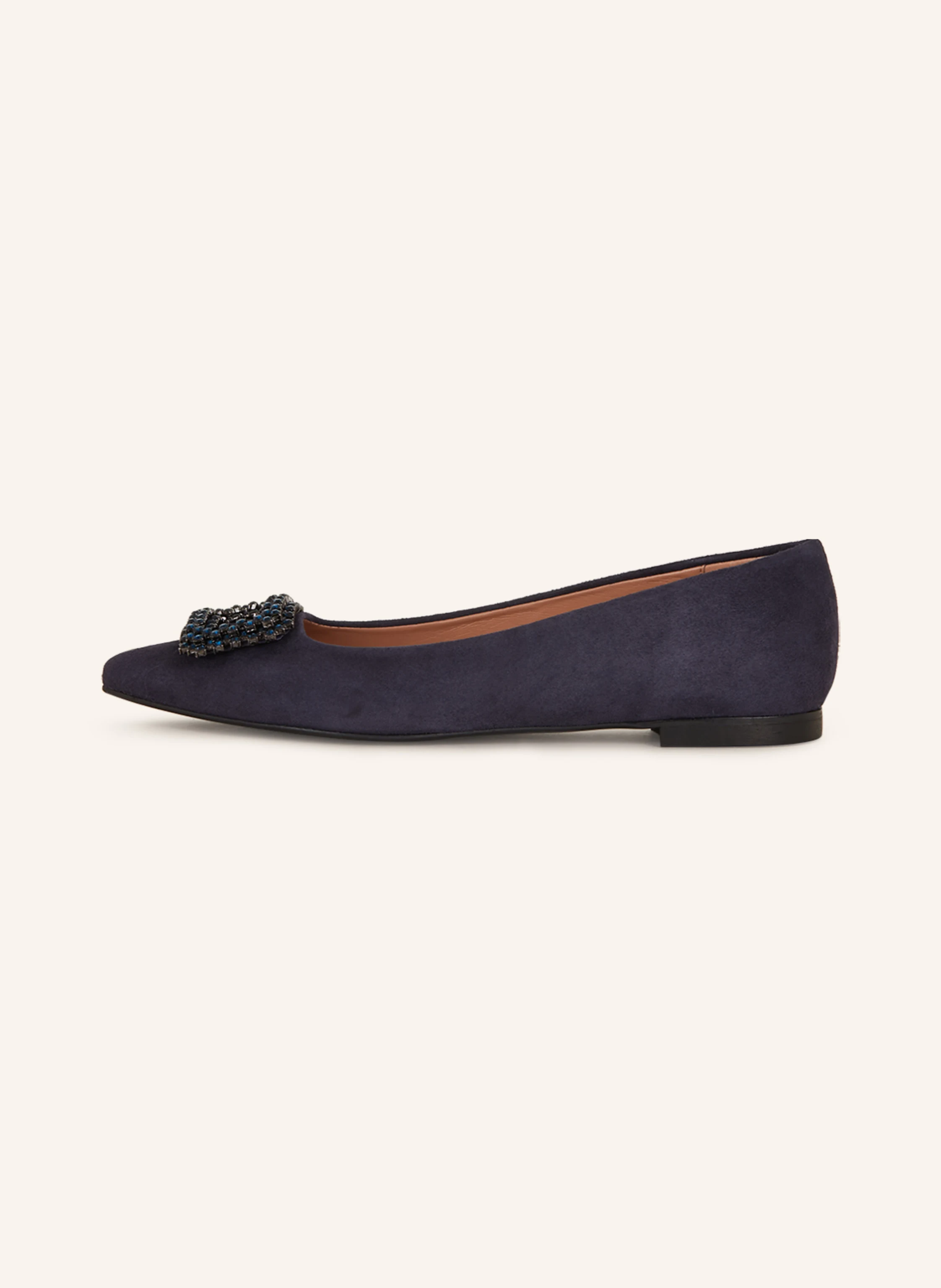 Bianca Di Ballerinas mit Schmucksteinen