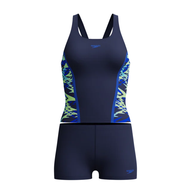 Speedo Tankini »HYPERBOOM SPLICE TANKINI SET BLK/GRN«