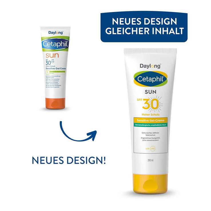 Cetaphil Sun sensitive Gel-Creme SPF 30 Sonnenschutz, 200 ml