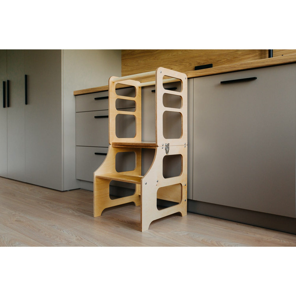 Køb Duck Woodworks Foldbart Læringstårn Natural