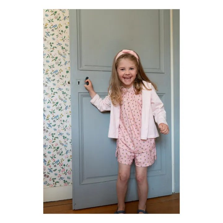 Risu Risu Cardigan Coton Bio Coco | Rose pâle
