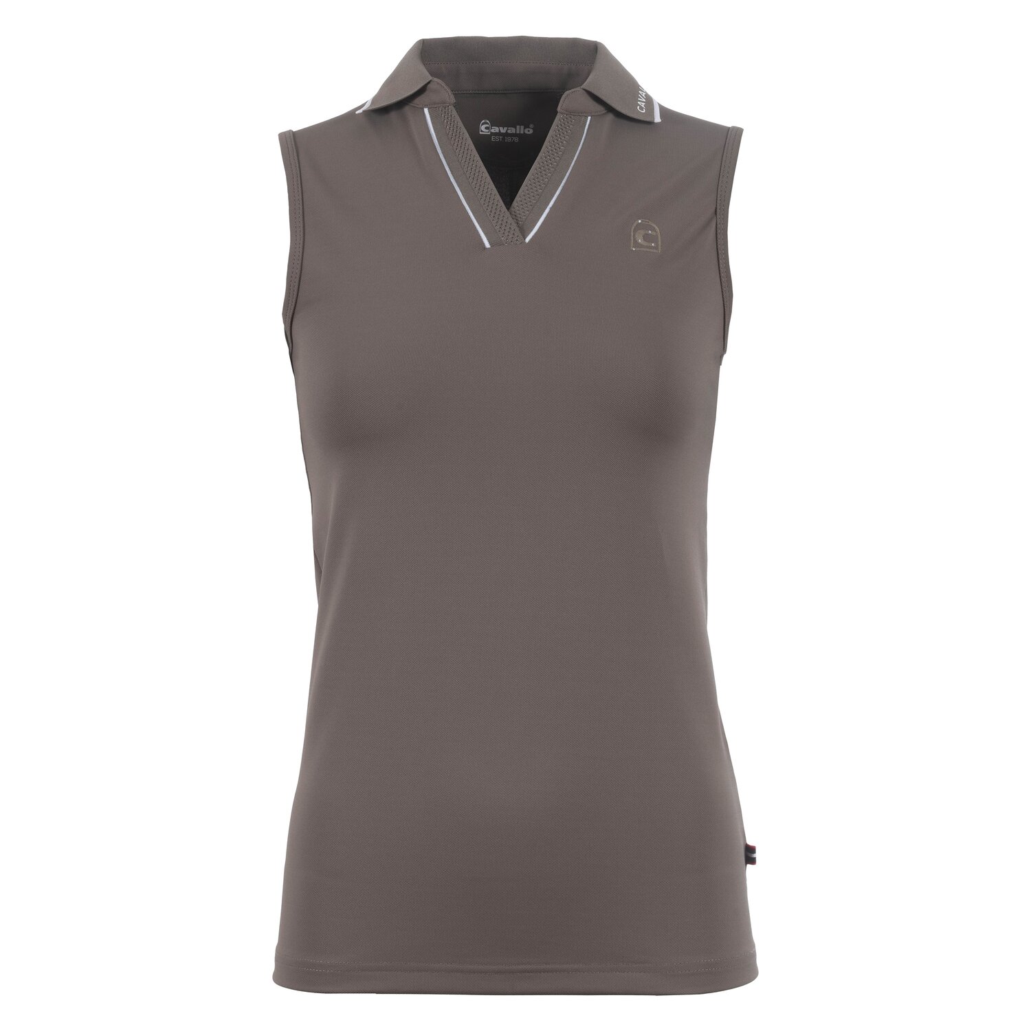 Cavallo Polotop CAVAL SLEEVELESS POLO - sepia olive