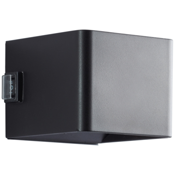 Brilliant USB oplaadbare wandlamp Iseo 4W zwart