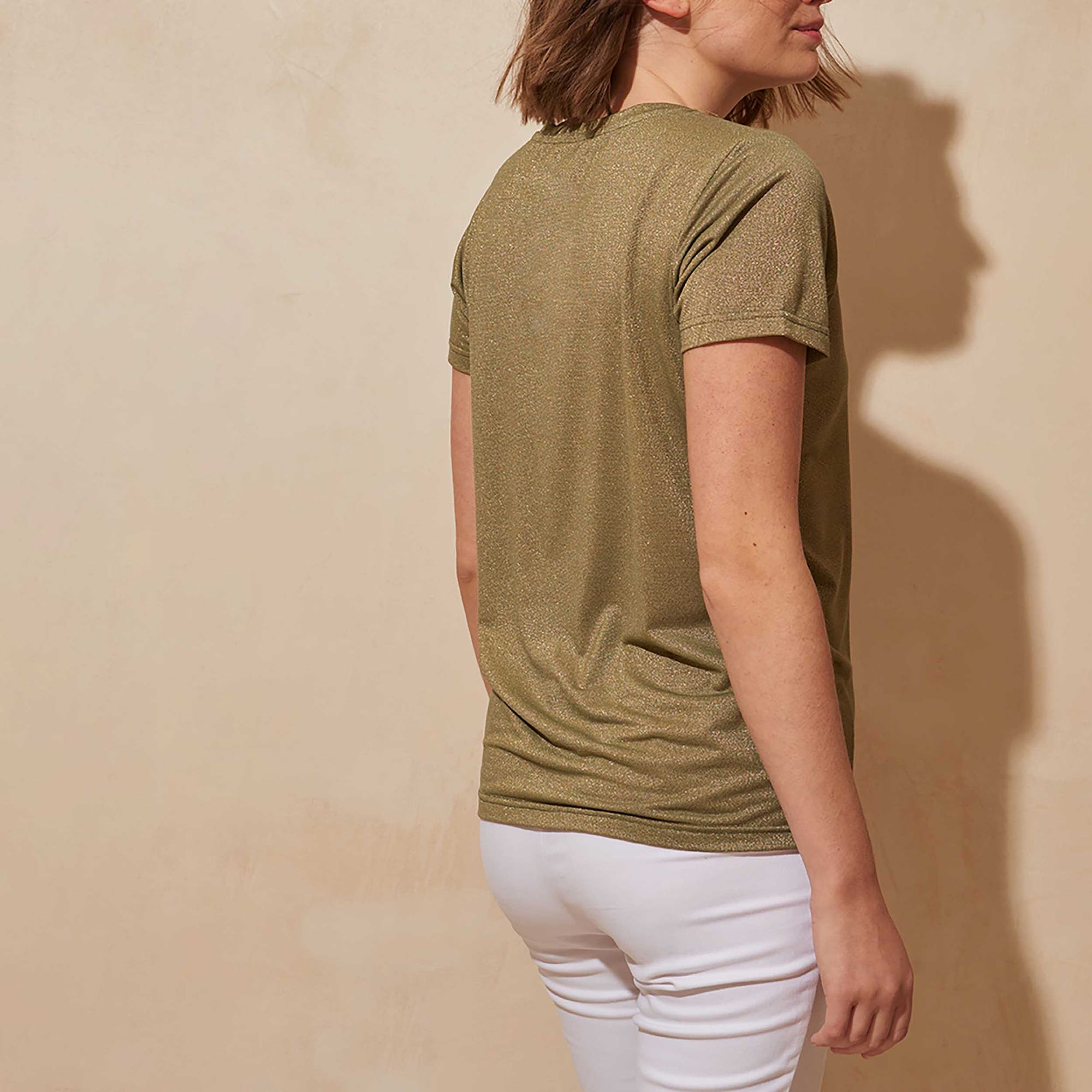 T-shirt Femme kaki