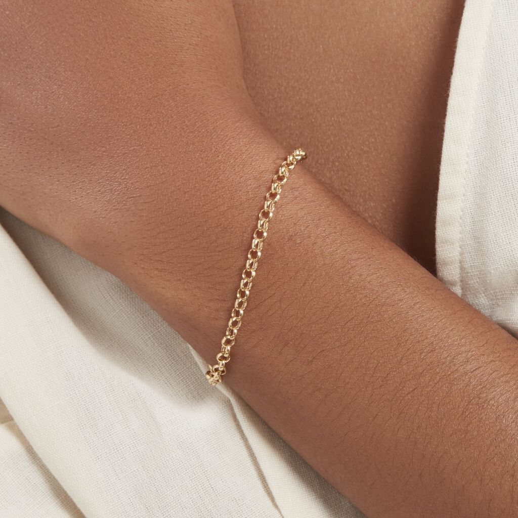 Bracelet Jodie Maille Jaseron Or Jaune