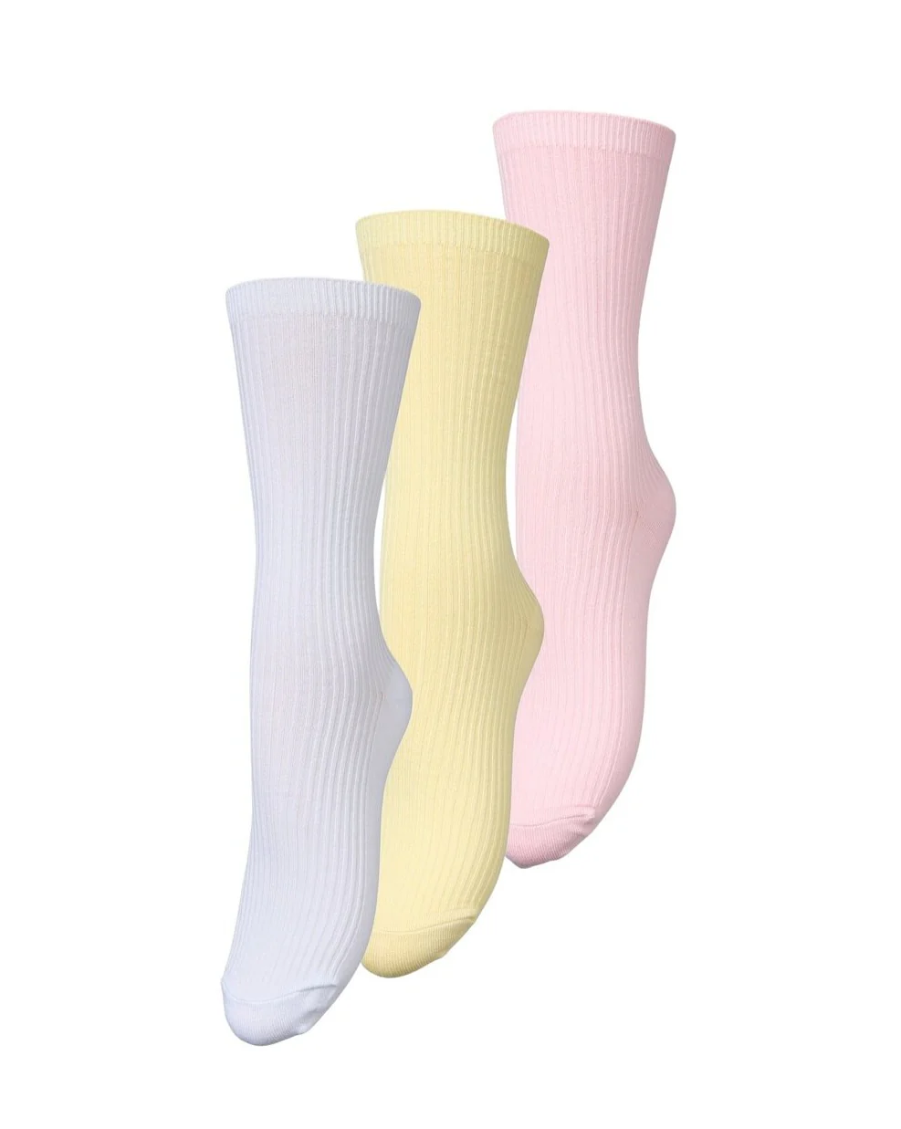 Becksöndergaard  Telma Solid strømper, 3 pak - Yellow/Pink/White