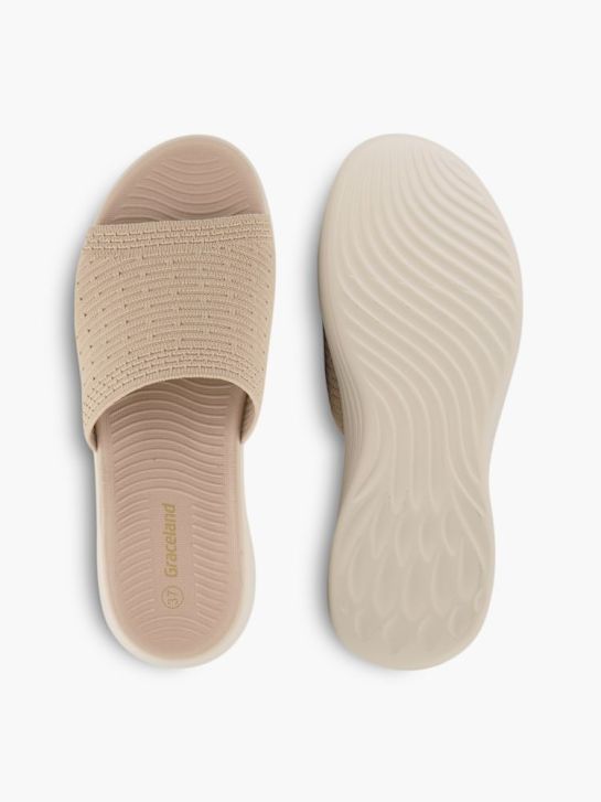 Graceland Pantolette beige
