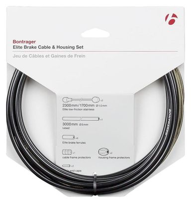 Kit Câble et Gaine Frein Bontrager Route Elite 5mm Noir