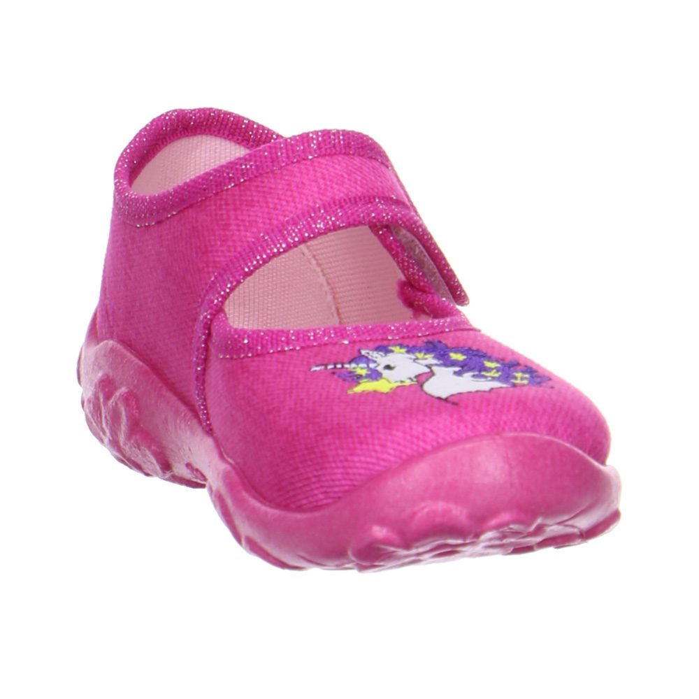 Superfit Bonny Einhorn Hausschuhe Mädchen pink