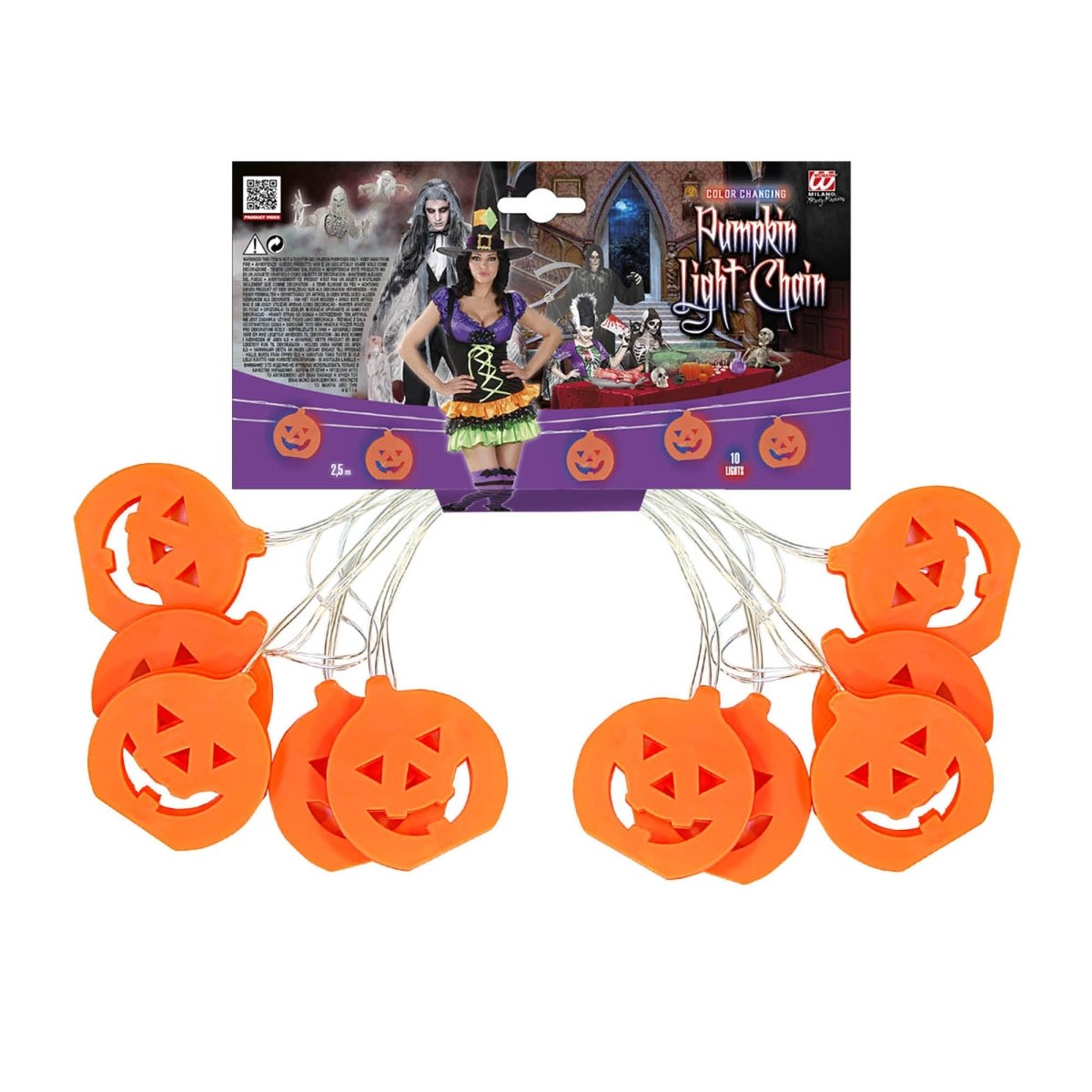 Halloween Slinger Pompoen 2,5m
