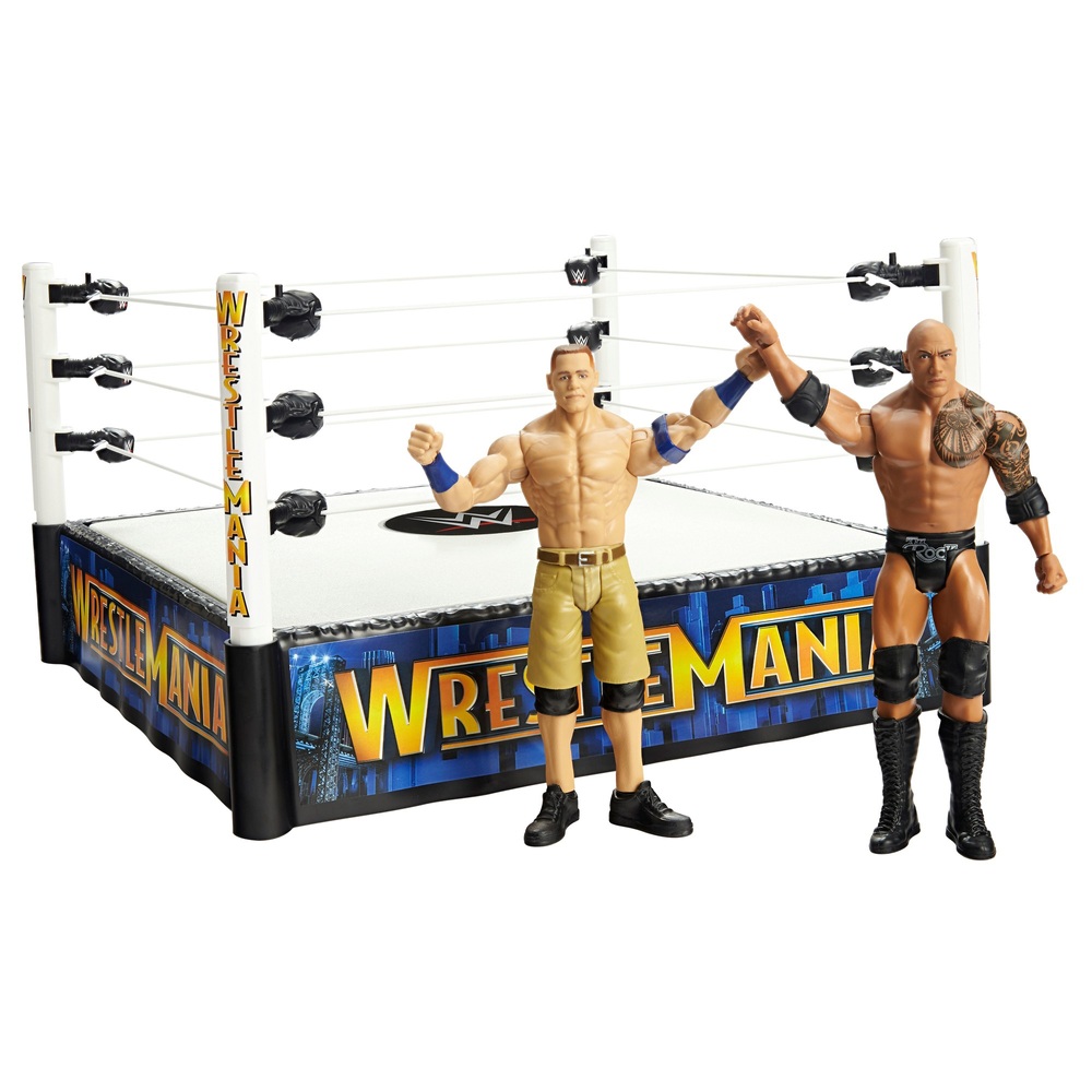 WWE WrestleMania The Rock vs. John Cena Superstar Ring Bundle