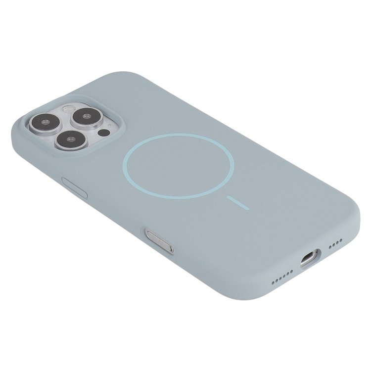 iPhone 16 Pro Max MagSafe Silikon Case Hülle - Blau