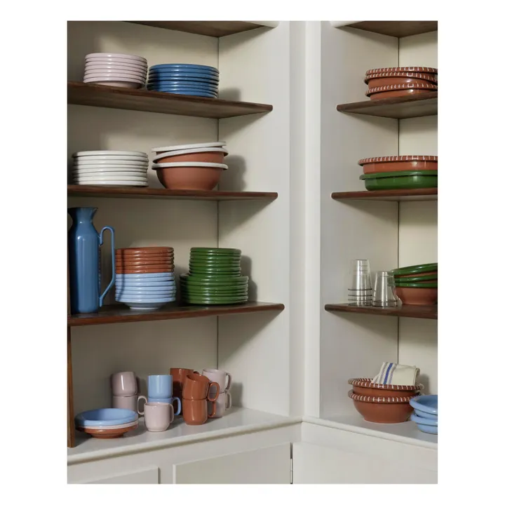 Hay Assiettes creuses en terracotta Barro - Set de 2, Rui Pereira | Bleu ciel