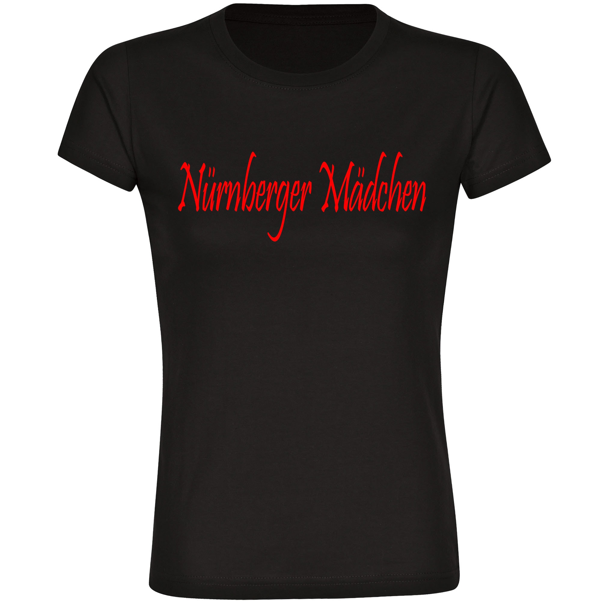 multifanshop® Kinder T-Shirt - Nürnberg - Nürnberger Mädchen - Druck rot