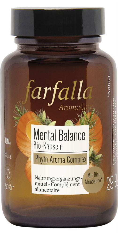 Farfalla Mental Balance<br>60 Stück, Dose, Kapsel, Bio