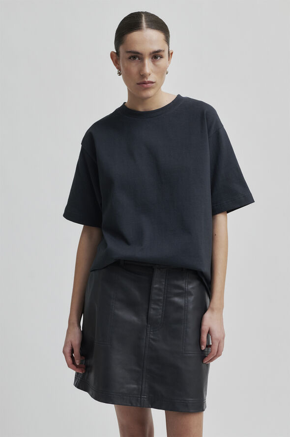 Second Female Sila SS Oversize Tee Dark gray