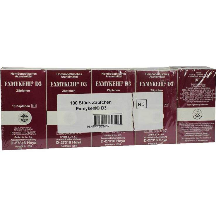 Exmykehl D 3 Suppositorien, 10X10 St
