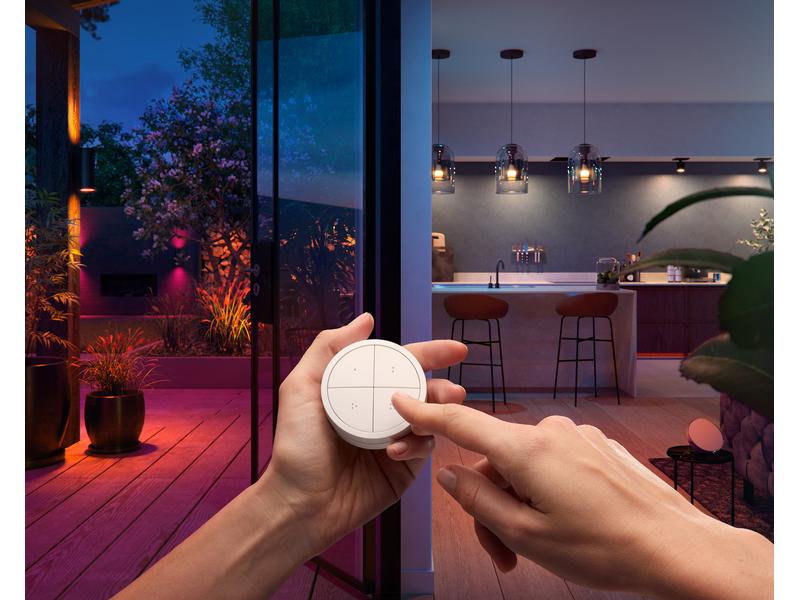 Philips Hue Zubehör Tap Dial Schalter, Weiss, EU Zubehör für Philips Hue Lichtsystem