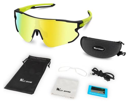 Lunettes de soleil de sport polarisées UV400 - vert