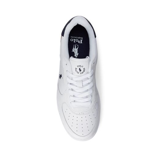 Ralph Lauren Masters Court Leather Sneakers, White, 43
