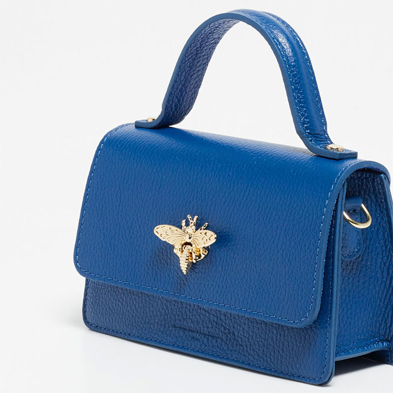 Christian Laurier Sac à main en Cuir Lily  bleu    - 19x11x7.5 cm