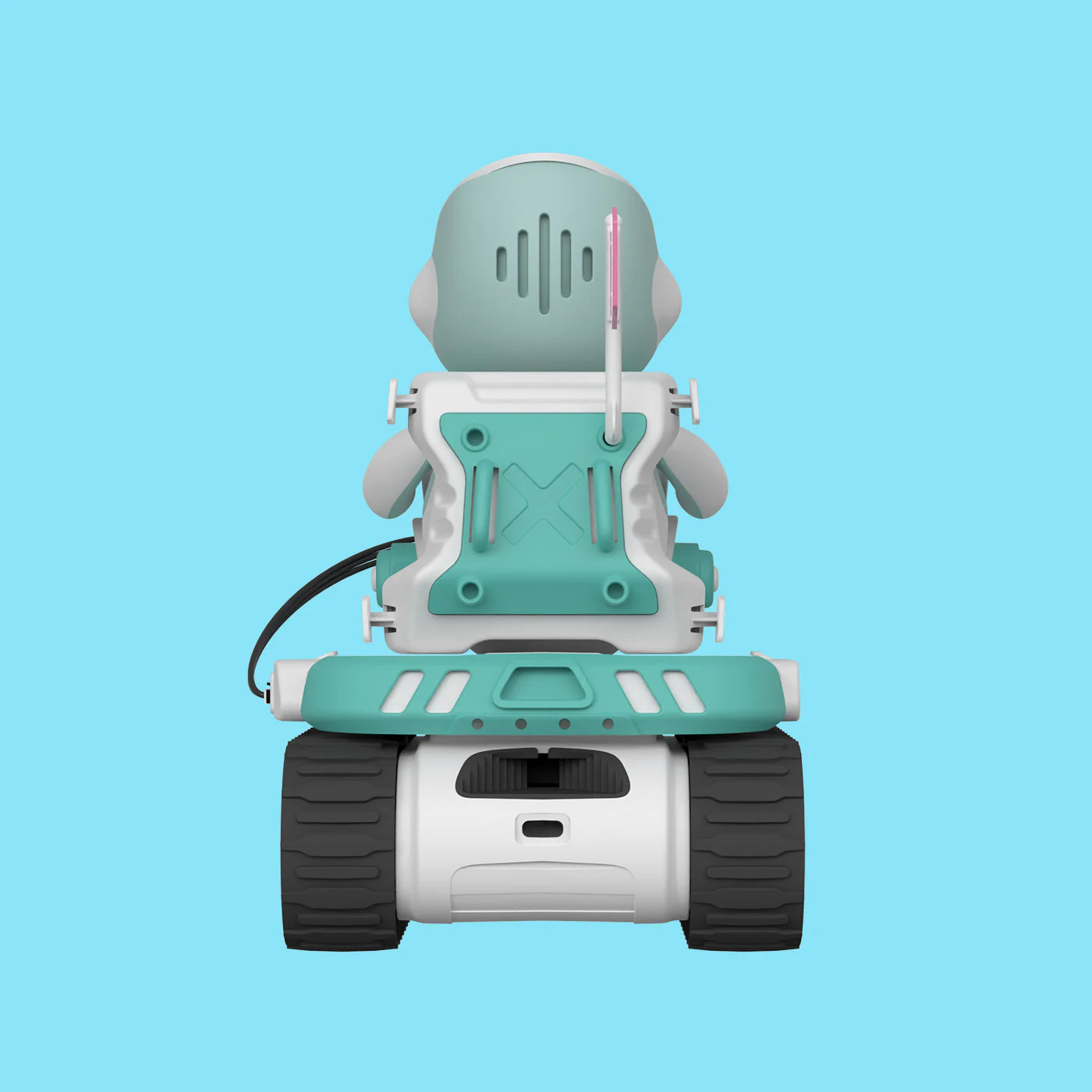 Panxer: Exklusives Fahrzeug für den Eilik Roboter inkl. Maticontroller / Flaggen - Blau