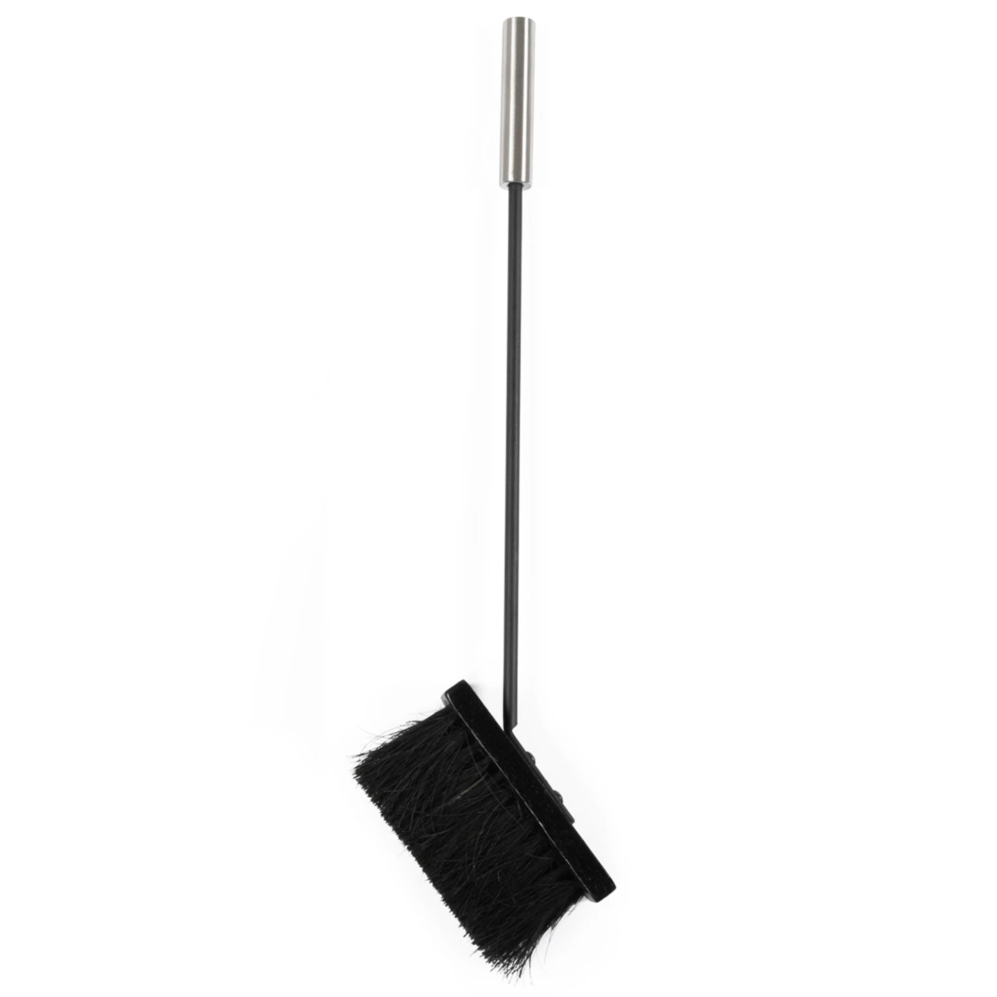 Ensemble serviteur de cheminée noir inox 5 éléments pelle balai tisonnier pince avec support