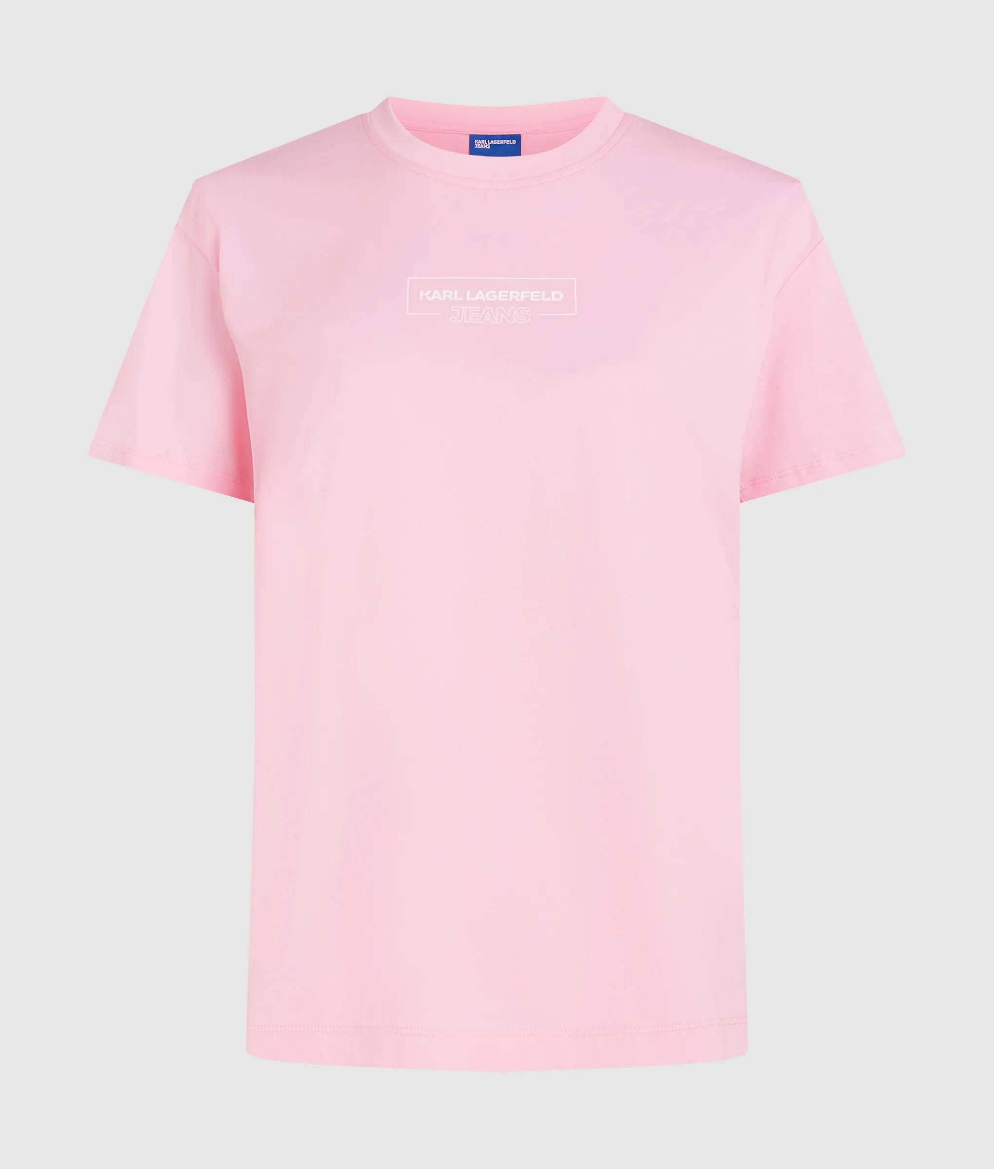 T-shirt met contourlogo
