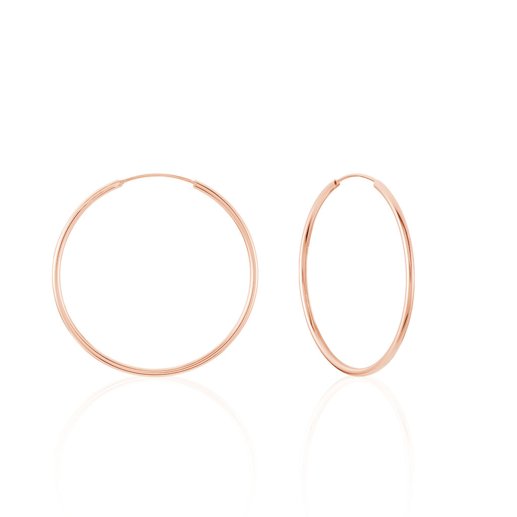 Creoles Argent Rose Olympia