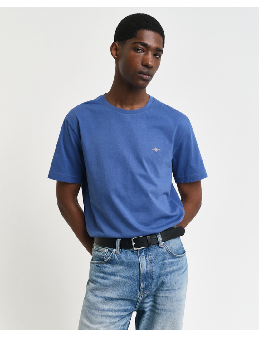 Regular Fit Shield T-Shirt Blue