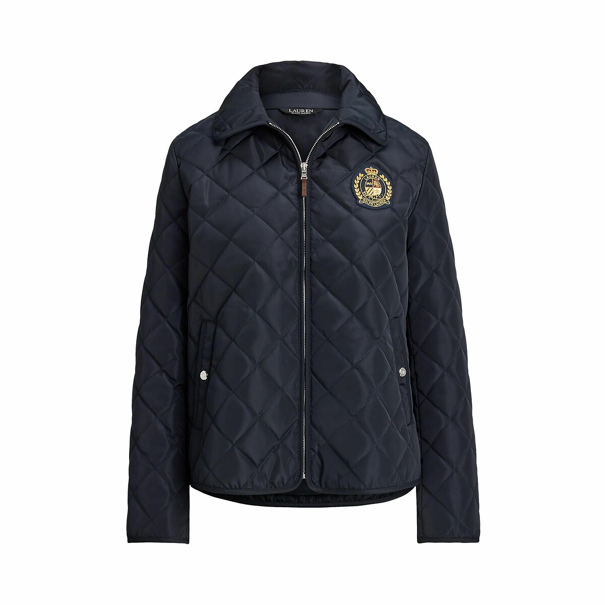 LAUREN RALPH LAUREN<br>Jaqueta com zíper e aplique