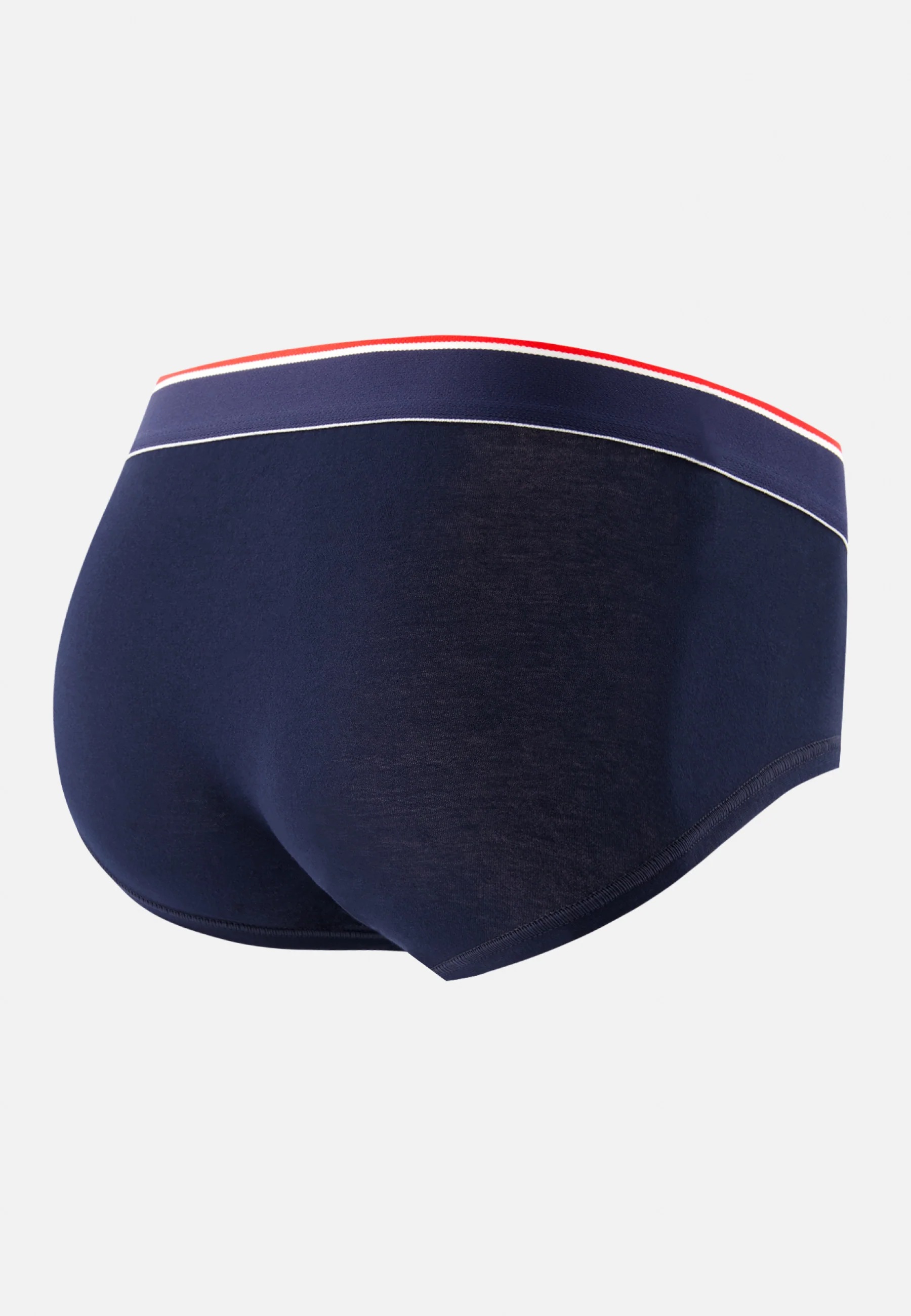 Slip en coton brodé-Terrible Bleu Amour