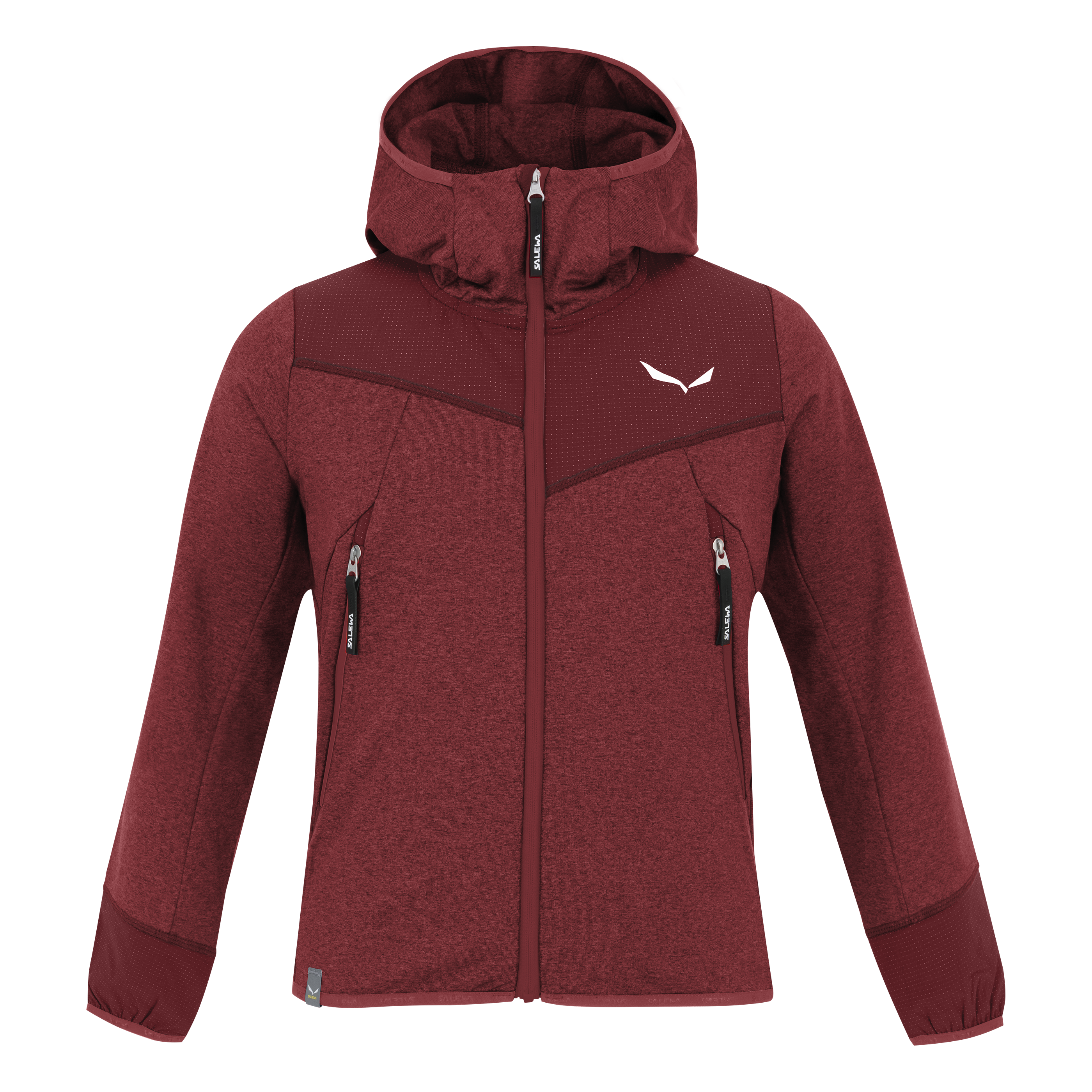 Agner Melange Polarlite Full Zip Kinder Kapuzenjacke